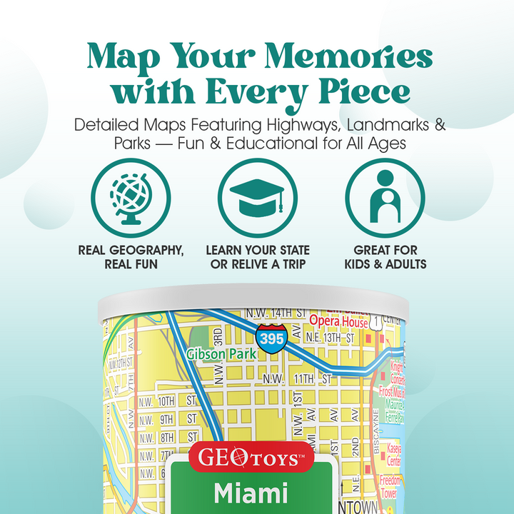 100-Piece Mini Puzzle - Miami