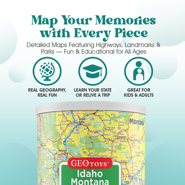 100-Piece Mini Puzzle - Idaho and Montana