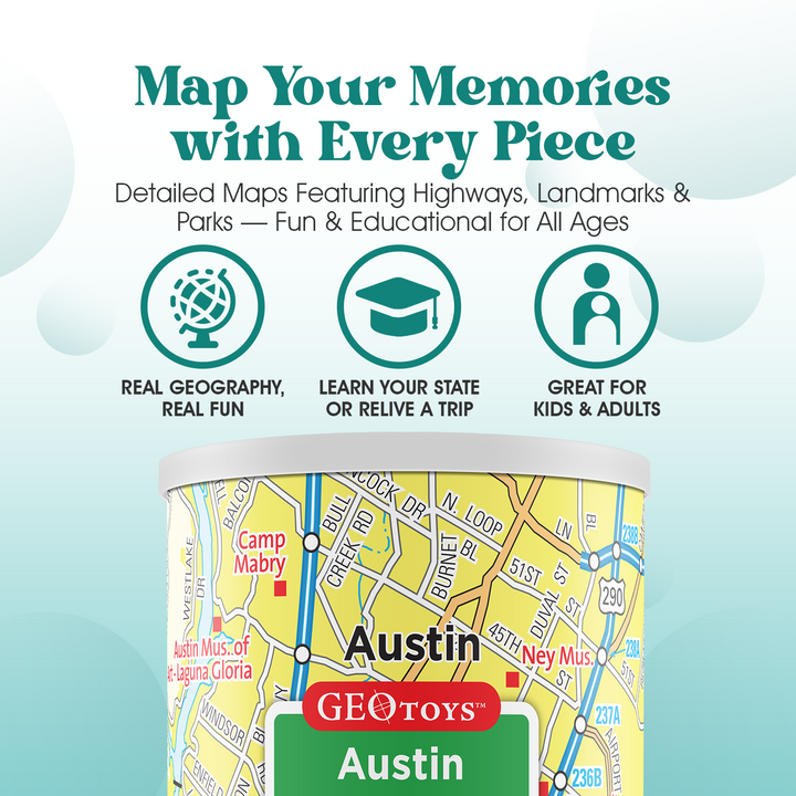 100-Piece Mini Puzzle - Austin