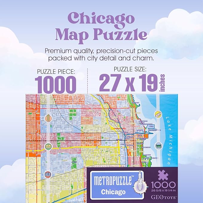 1000 Piece Metropuzzle - Chicago