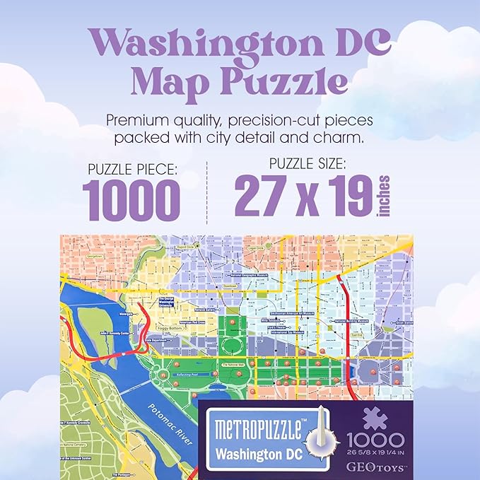 1000 Piece Metropuzzle - Washington D.C. – Geotoys