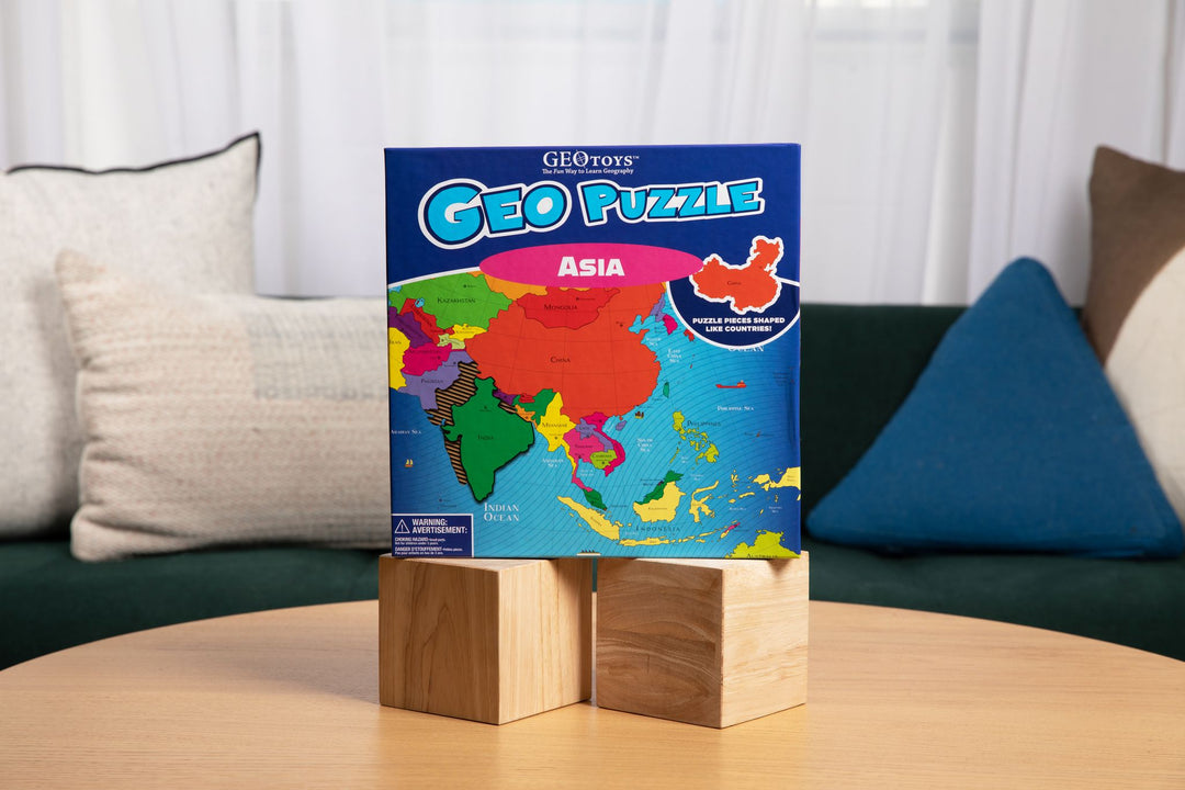 GeoPuzzle Asia, 50 Piece Geography Jigsaw Puzzle