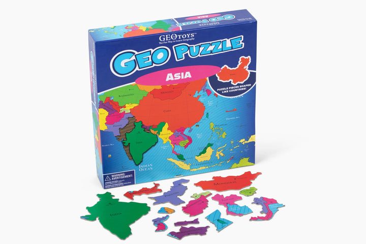GeoPuzzle Asia, 50 Piece Geography Jigsaw Puzzle