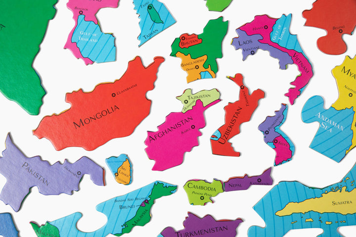 GeoPuzzle Asia, 50 Piece Geography Jigsaw Puzzle