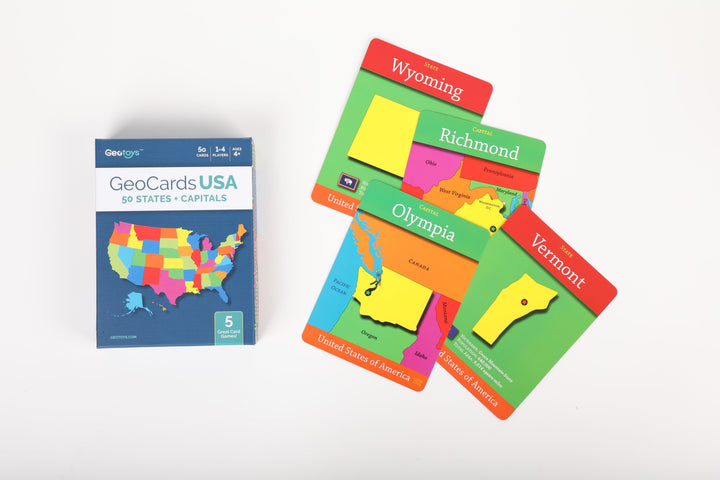 GeoCards USA 5-in-1 Card Games