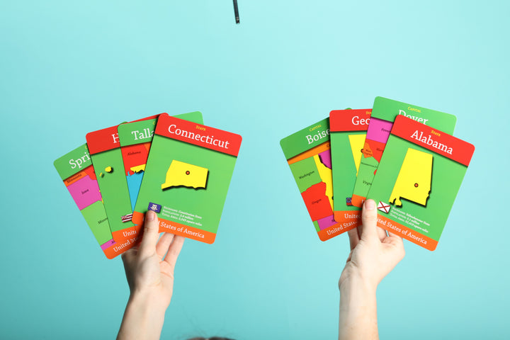 GeoCards Game Set of 2 (World and USA)