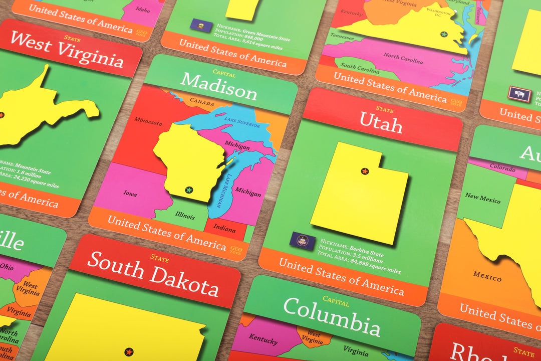 GeoCards USA 5-in-1 Card Games