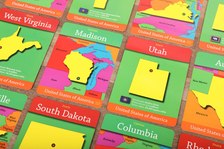 GeoCards USA 5-in-1 Card Games