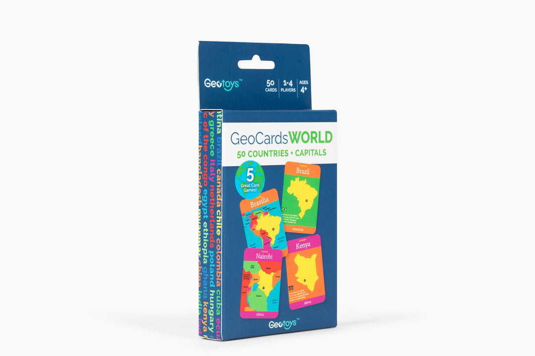 GeoCards World On-the-Go 5-in-1 Card Games