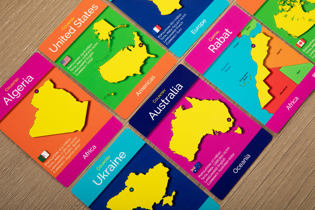 GeoCards World On-the-Go 5-in-1 Card Games
