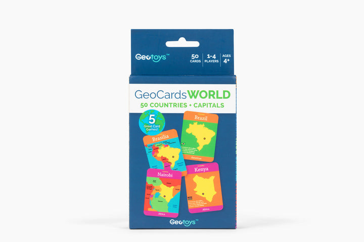 GeoCards World On-the-Go 5-in-1 Card Games