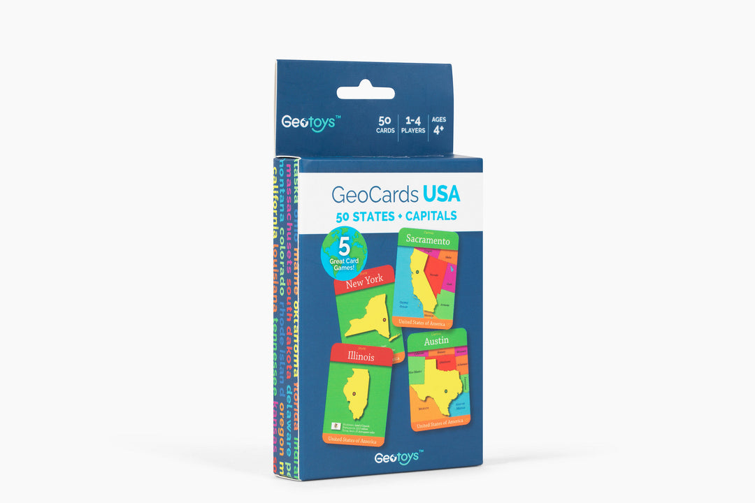 GeoCards USA On-the-Go 5-in-1 Card Games