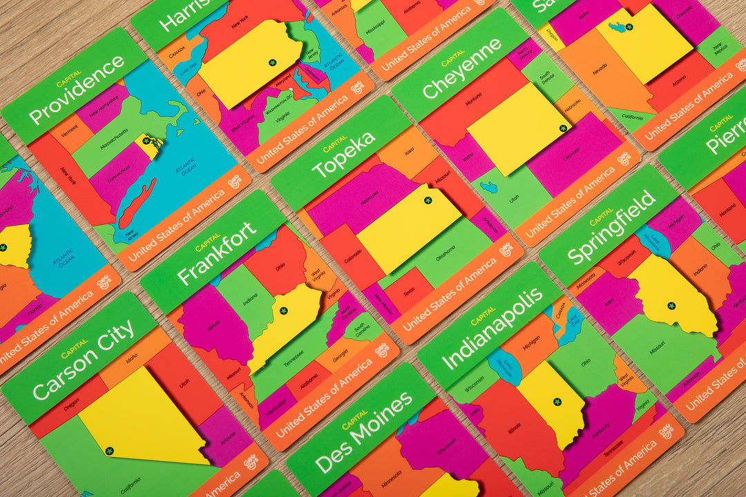 GeoCards USA On-the-Go 5-in-1 Card Games