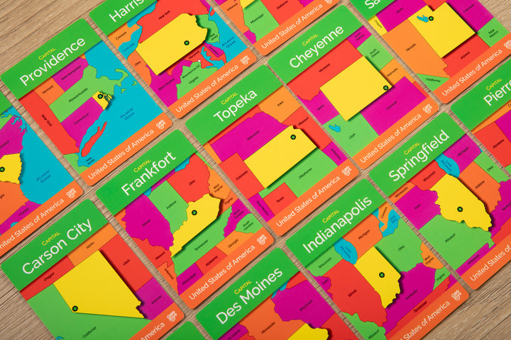 GeoCards USA On-the-Go 5-in-1 Card Games