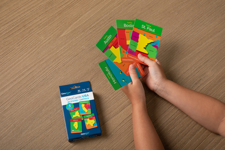 GeoCards USA On-the-Go 5-in-1 Card Games