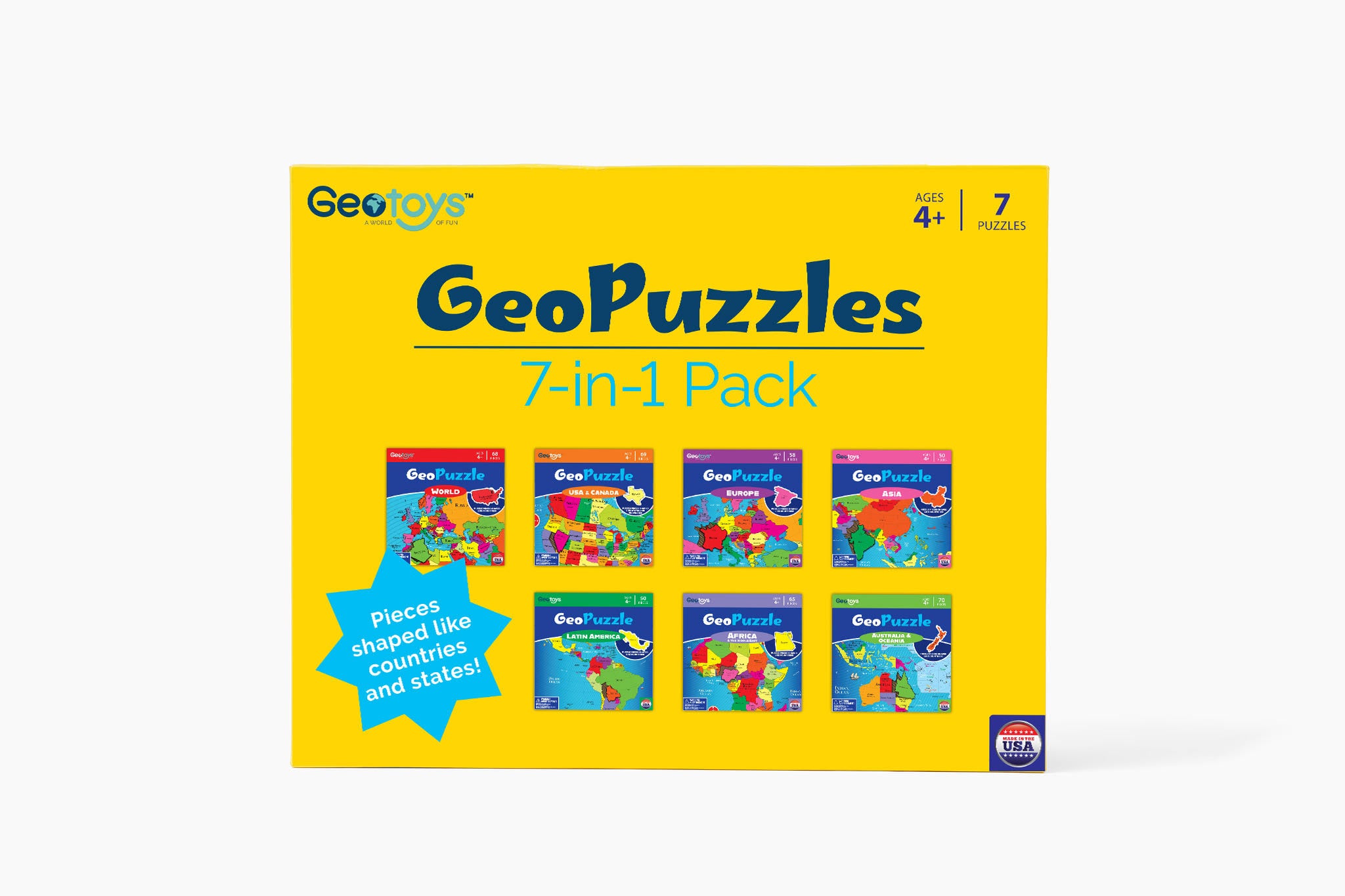 GeoPuzzle 7-in-1 Pack – Geotoys