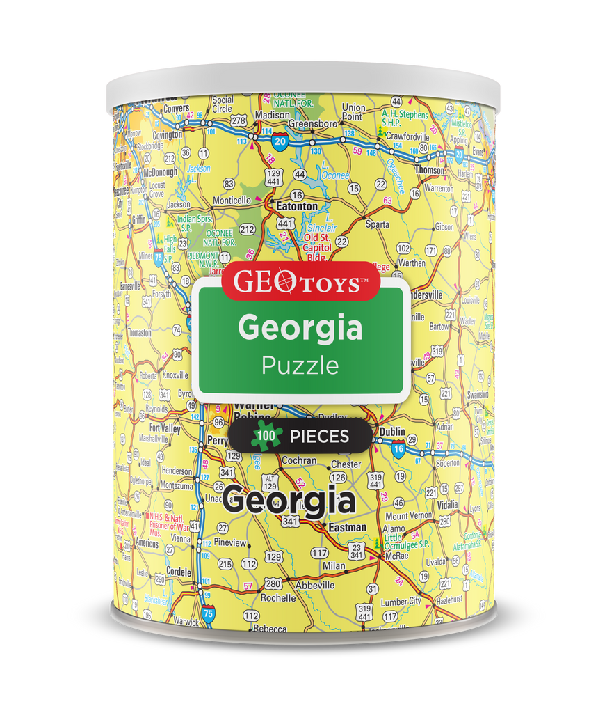 100-Piece Mini Puzzle - Georgia – Geotoys
