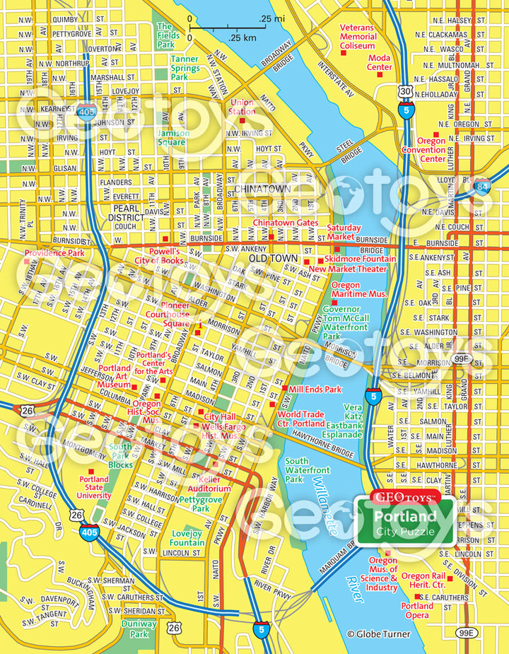 100-Piece Mini Puzzle - Portland