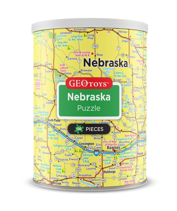 100-Piece Mini Puzzle - Nebraska