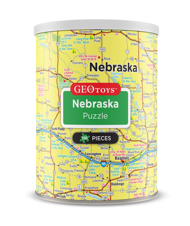 100-Piece Mini Puzzle - Nebraska