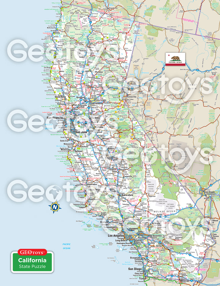 100-Piece Mini Puzzle - California