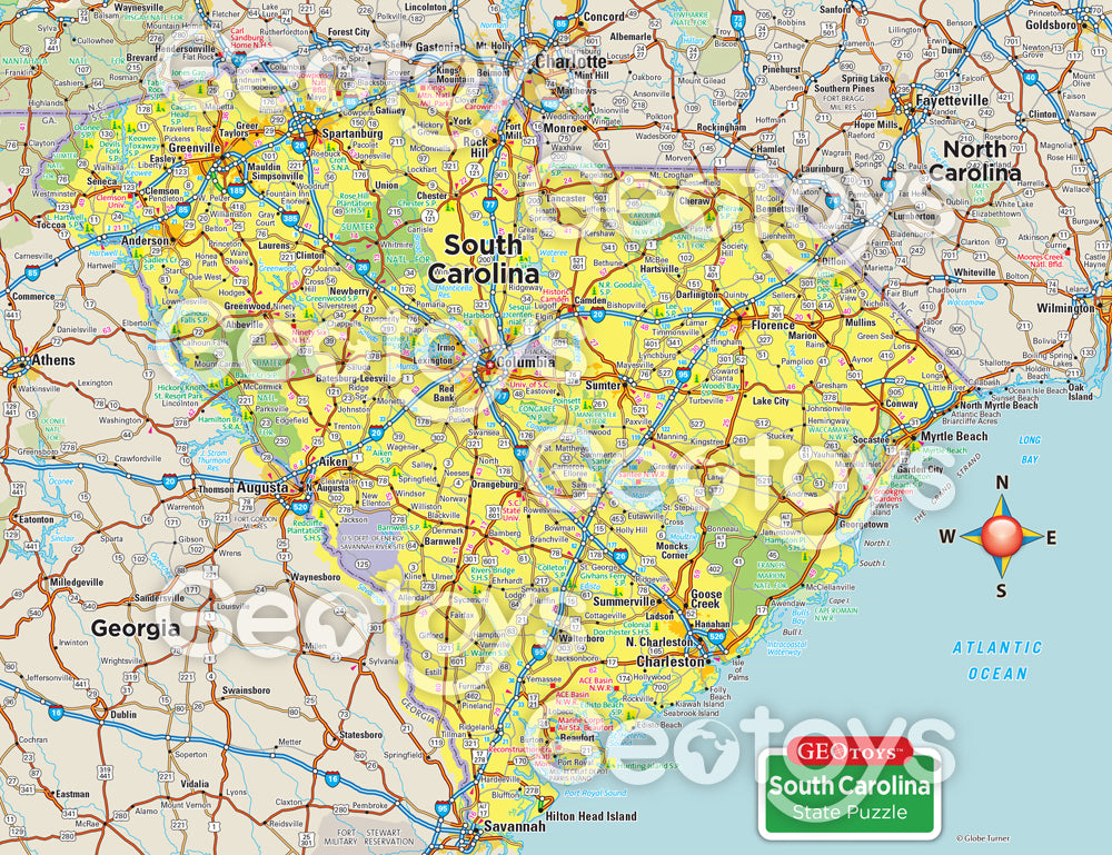 100-Piece Mini Puzzle - South Carolina