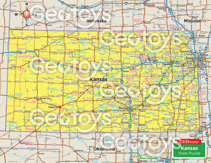 100-Piece Mini Puzzle - Kansas