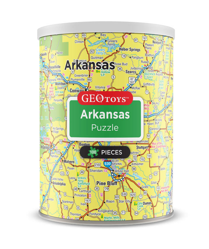 100-Piece Mini Puzzle - Arkansas
