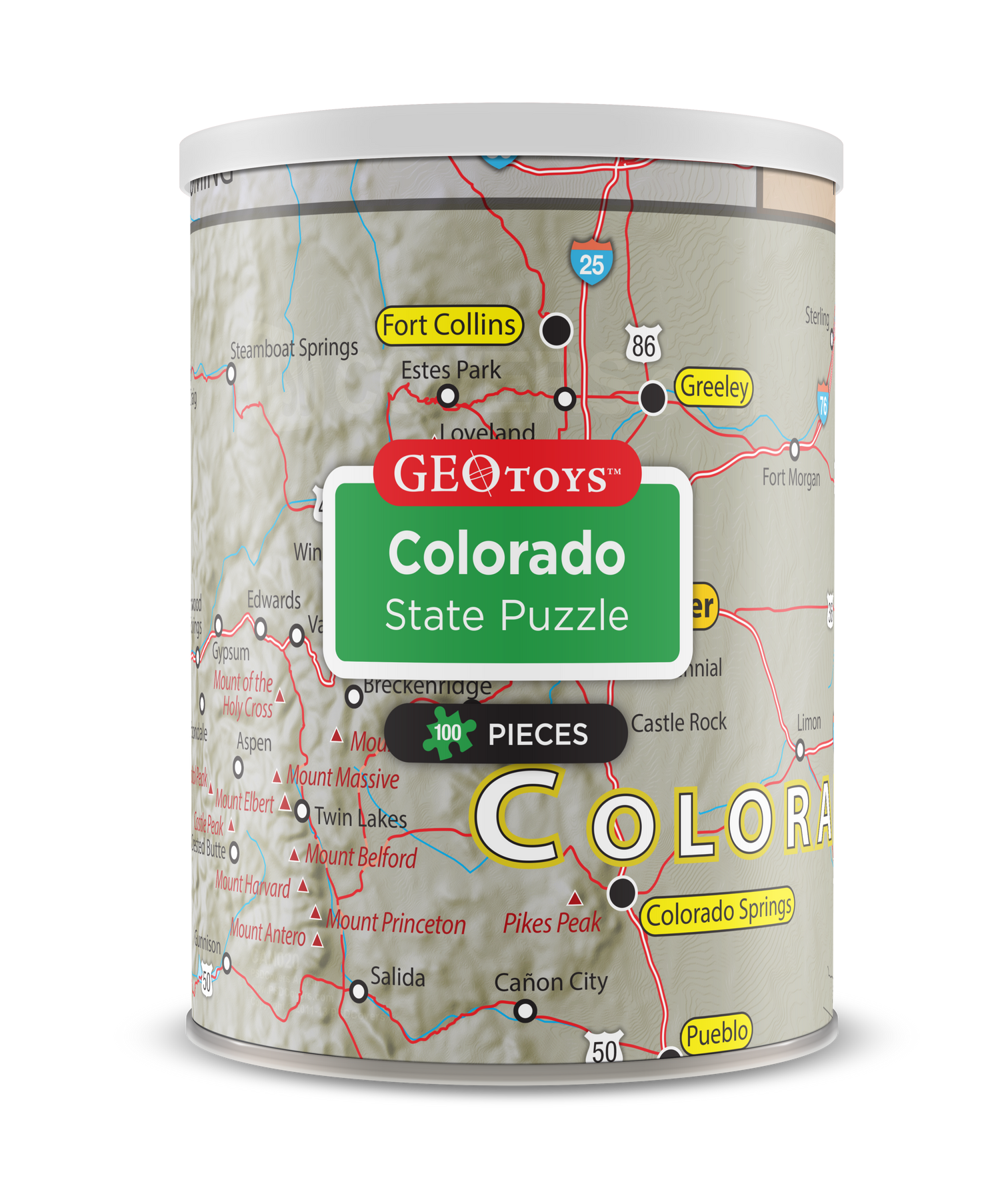 100-Piece Mini Puzzle - Colorado – Geotoys