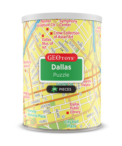 100-Piece Mini Puzzle - Dallas – Geotoys