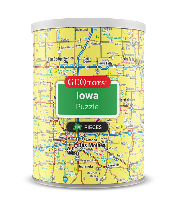 100-Piece Mini Puzzle - Iowa