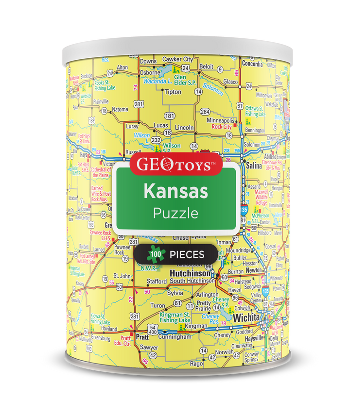 100-Piece Mini Puzzle - Kansas