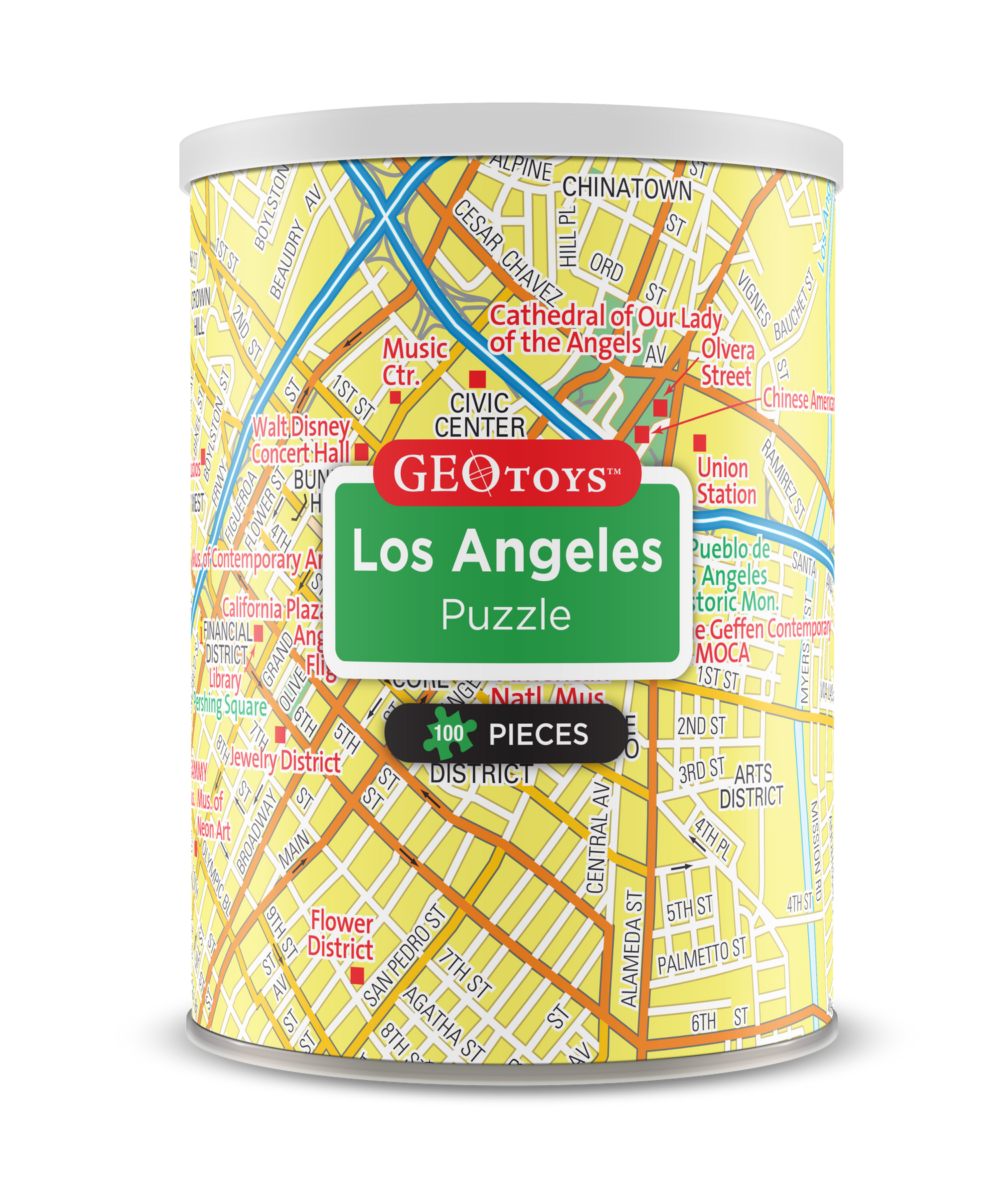 100-Piece Mini Puzzle - Los Angeles – Geotoys 100-Piece Mini Puzzle - Los Angeles – Geotoys