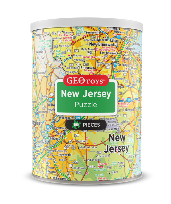 100-Piece Mini Puzzle - New Jersey