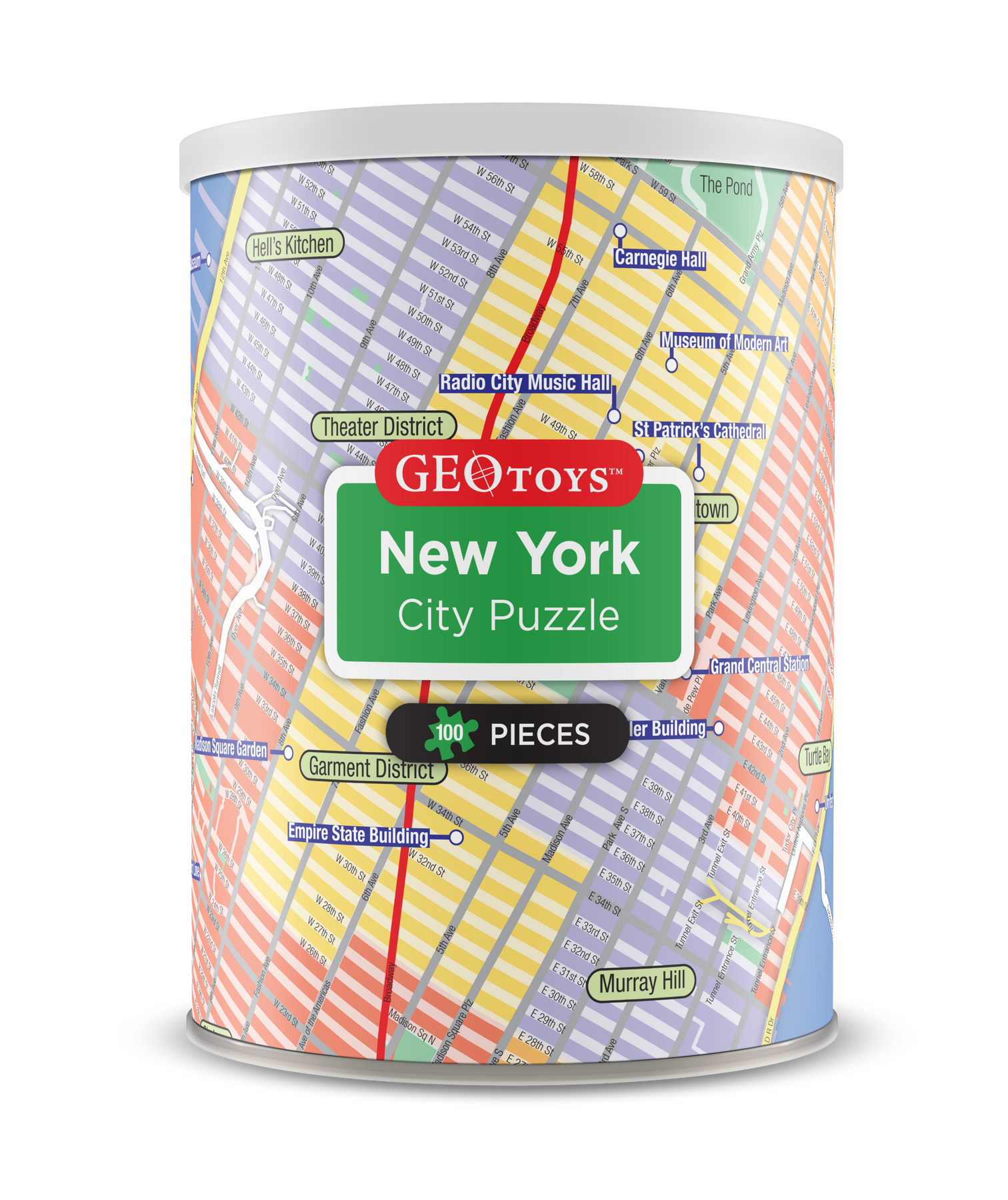 100-Piece Mini Puzzle - New York City – Geotoys