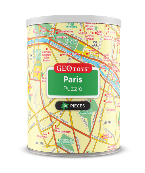 ジグソーパズル Mini LUK 100-Piece Mini Puzzle - Paris – Geotoys