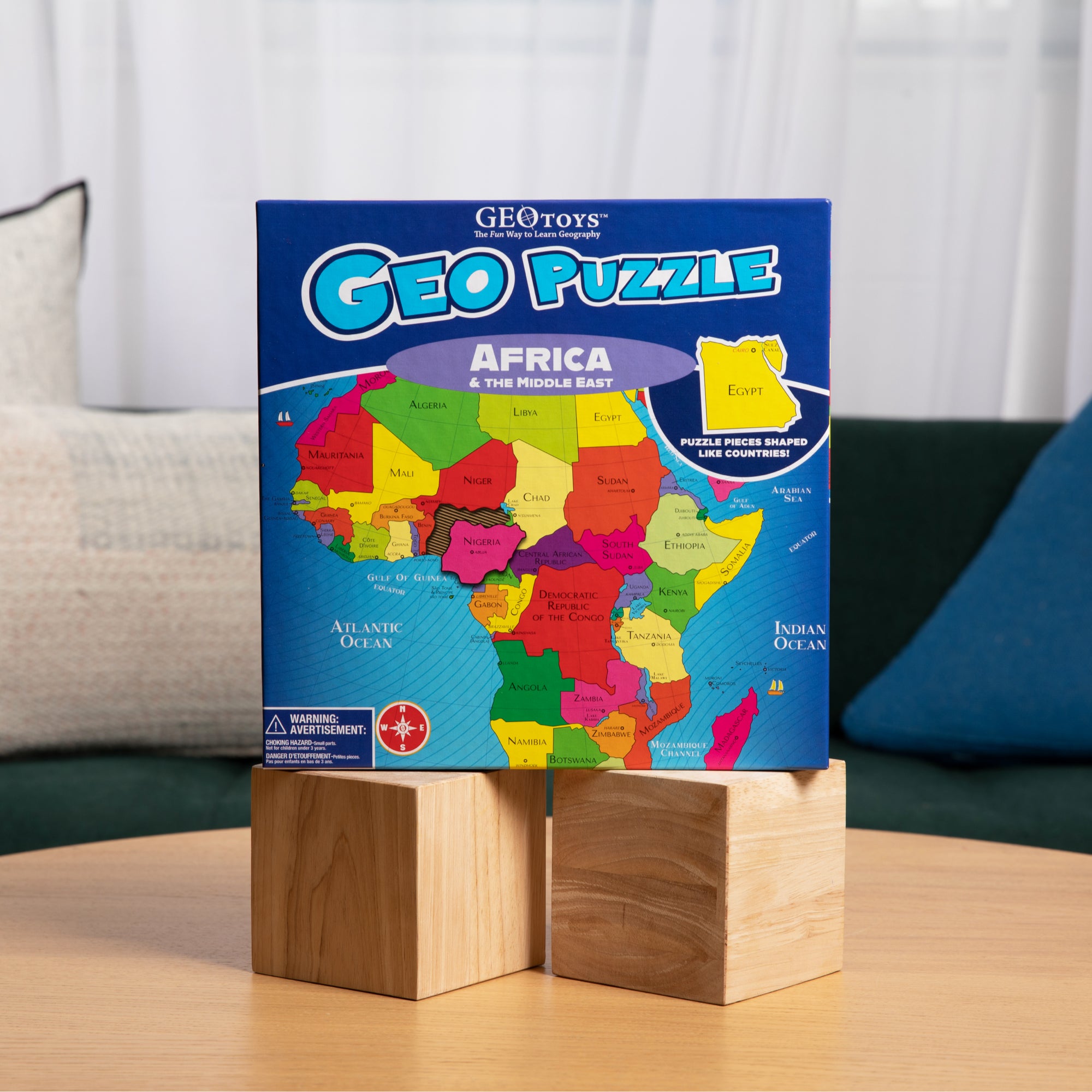 GeoPuzzle Africa and the Middle East, 65 Piece Geography