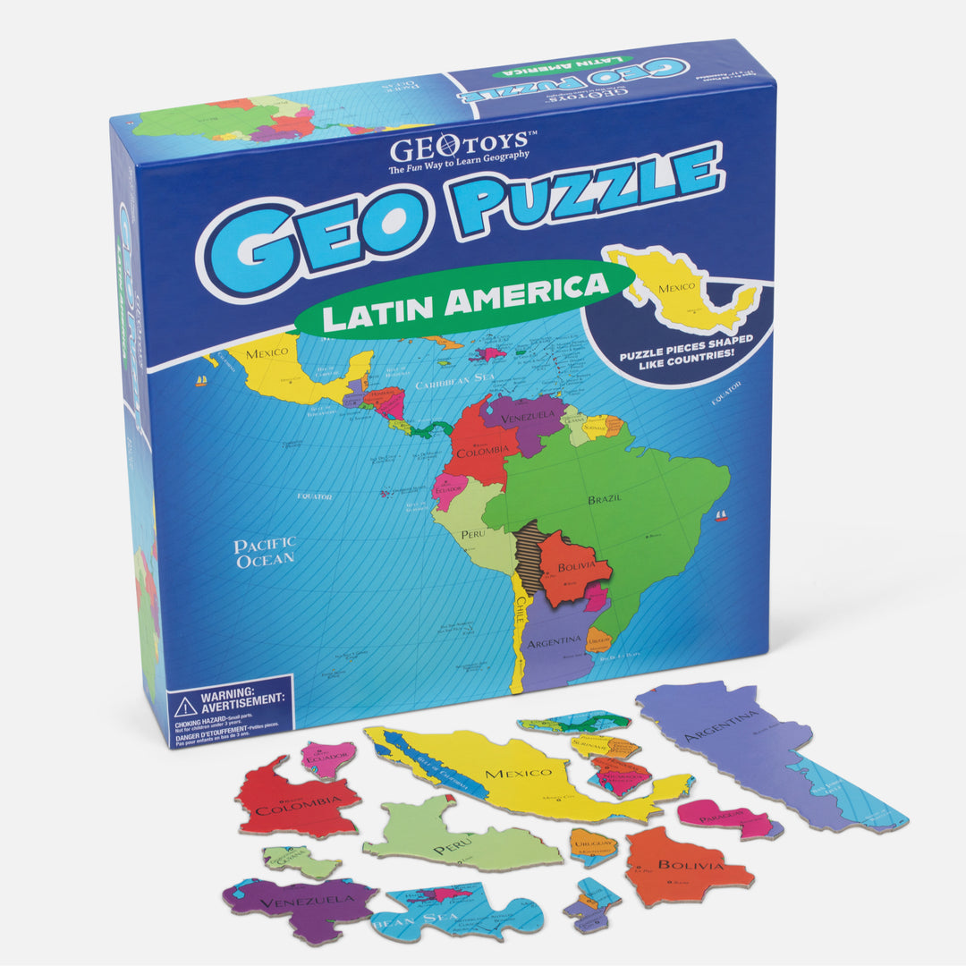 GeoPuzzle Latin America, 50 Piece Geography Jigsaw Puzzle