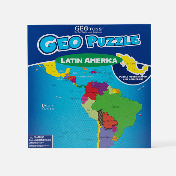 GeoPuzzle Latin America, 50 Piece Geography Jigsaw Puzzle