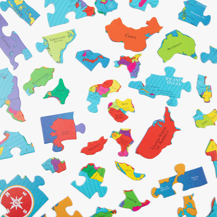 GeoPuzzle World, 68 Piece Geography Jigsaw Puzzle