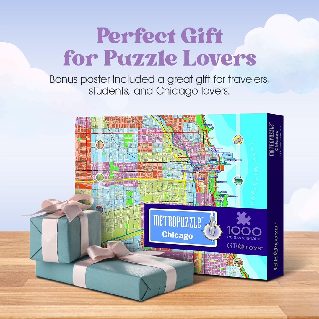 1000 Piece Metropuzzle - Chicago