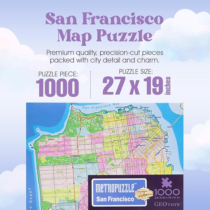 1000 Piece Metropuzzle - San Francisco