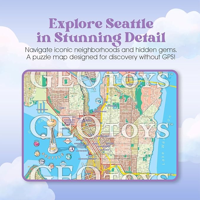 1000 Piece Metropuzzle - Seattle