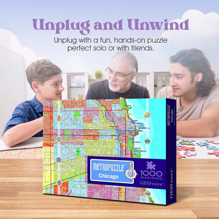 1000 Piece Metropuzzle - Chicago