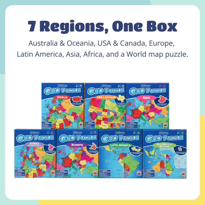 GeoPuzzle 7-in-1 Pack