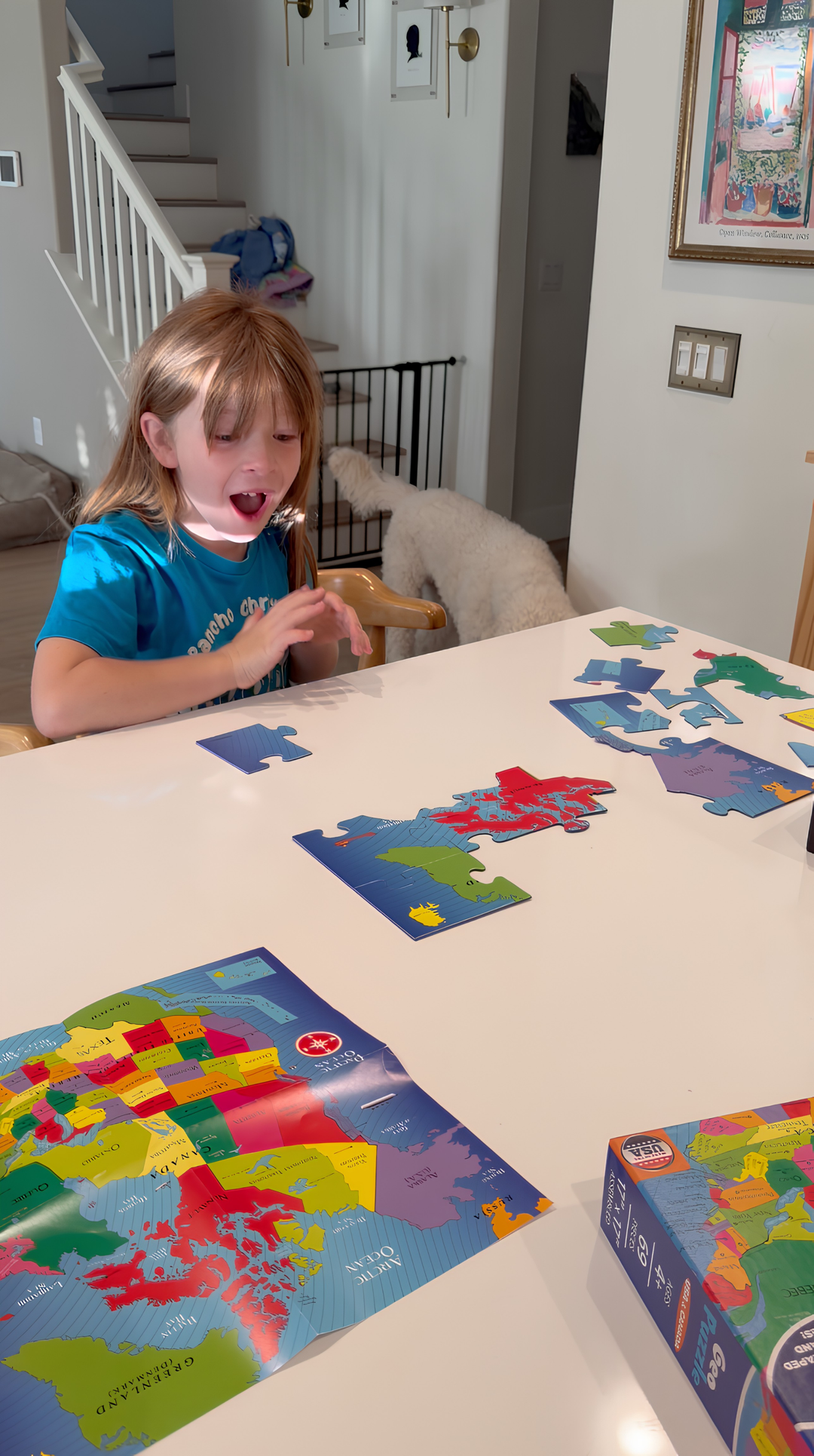 GeoPuzzle USA and Canada, 69 Piece Geography Jigsaw Puzzle