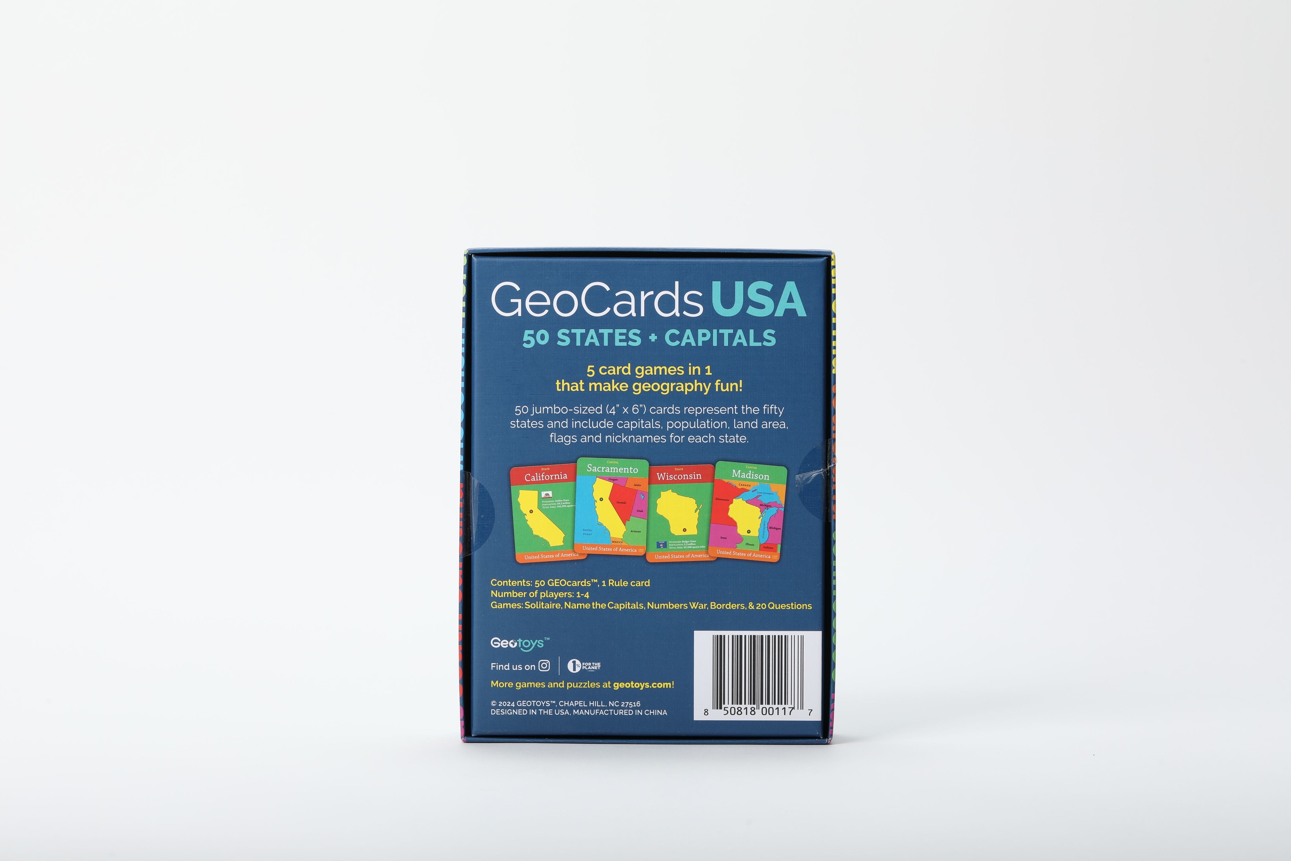 GeoCards World 5-in-1 Card Games – Geotoys