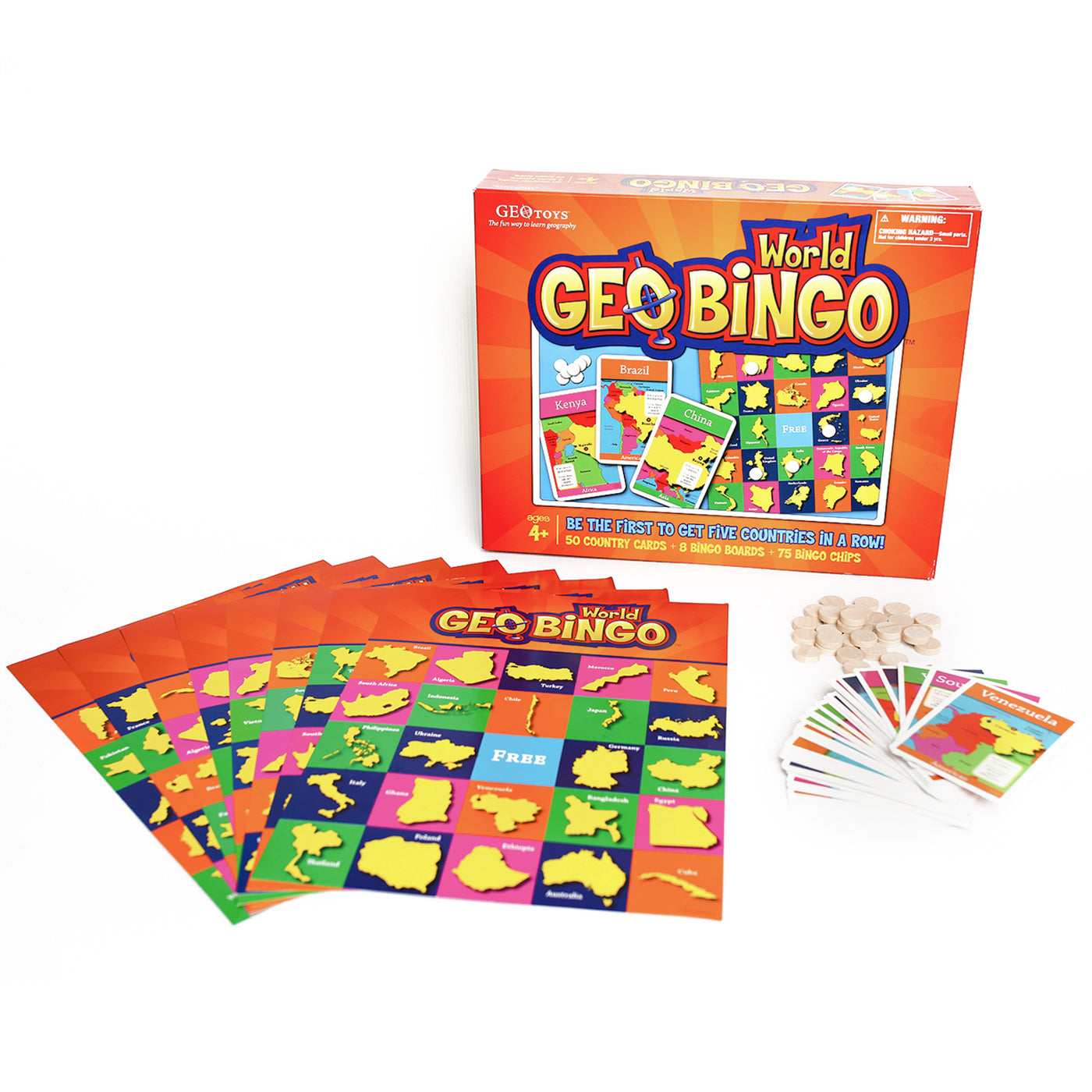 Geography Trivia Board Game  Around the World Board Game