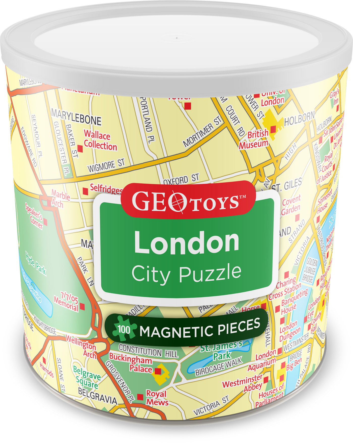 100 Piece Magnetic Puzzle - London