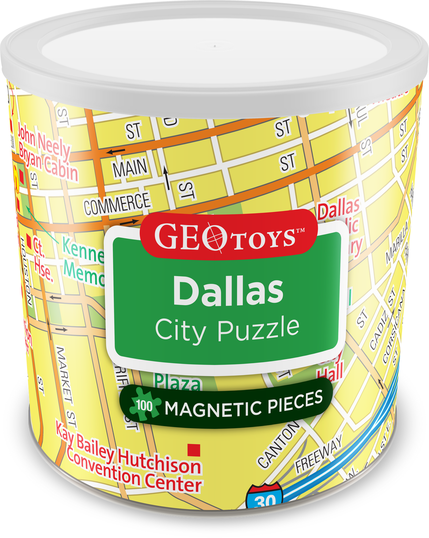 100 Piece Magnetic Puzzle - Dallas